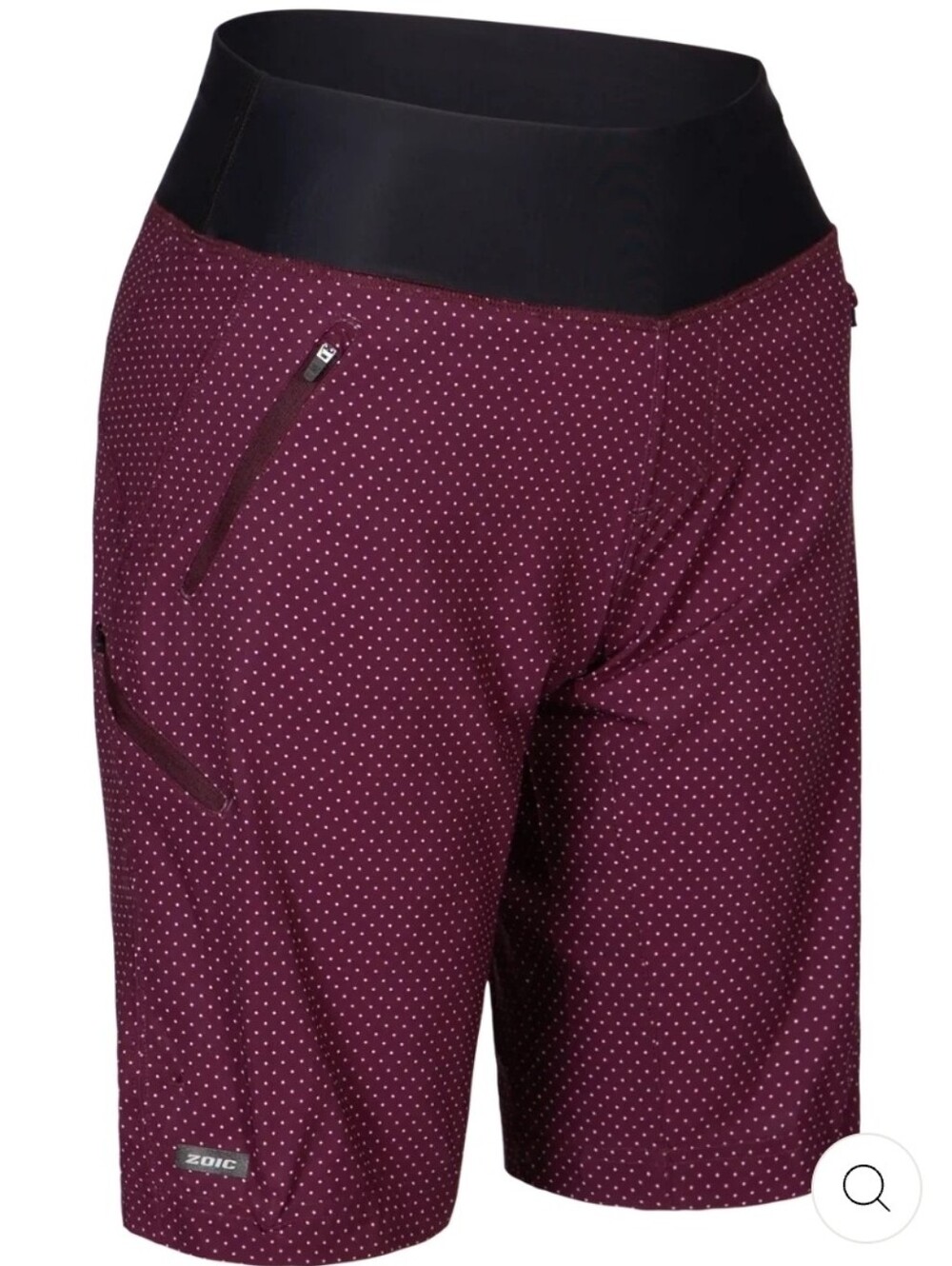 ZOIC Bliss 11" Inseam Mountain Bike Shorts - Burgundy Polka Dot - Size 1X